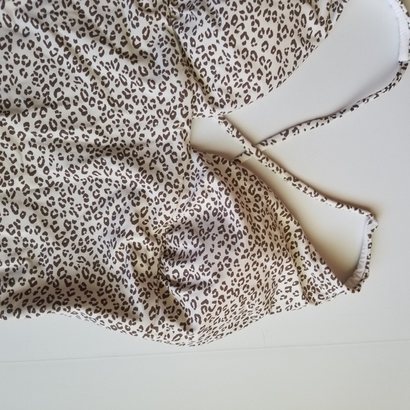 Dolce Vita High Leg V Neck Cheetah One Piece L - Picture 2 of 3